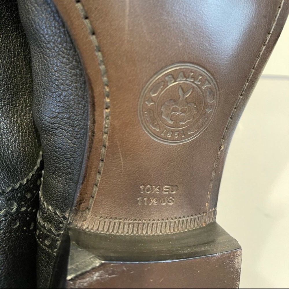 NWOB BALLY Dress Shoes Daniell Black Sz 11 1/2 D - Picture 7 of 10